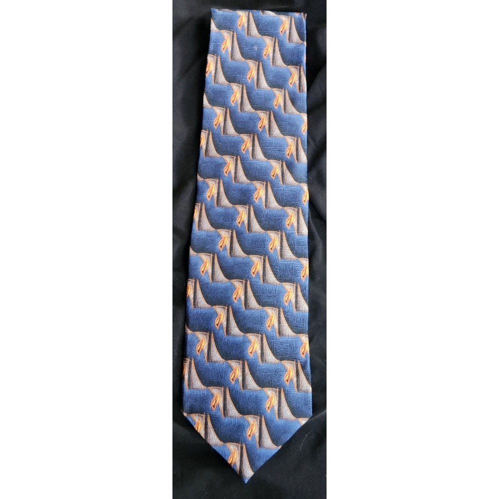 J.Z. Richards Hand Crafted Silk Tie Mens OS Blue Orange Geometric  Nordstrom